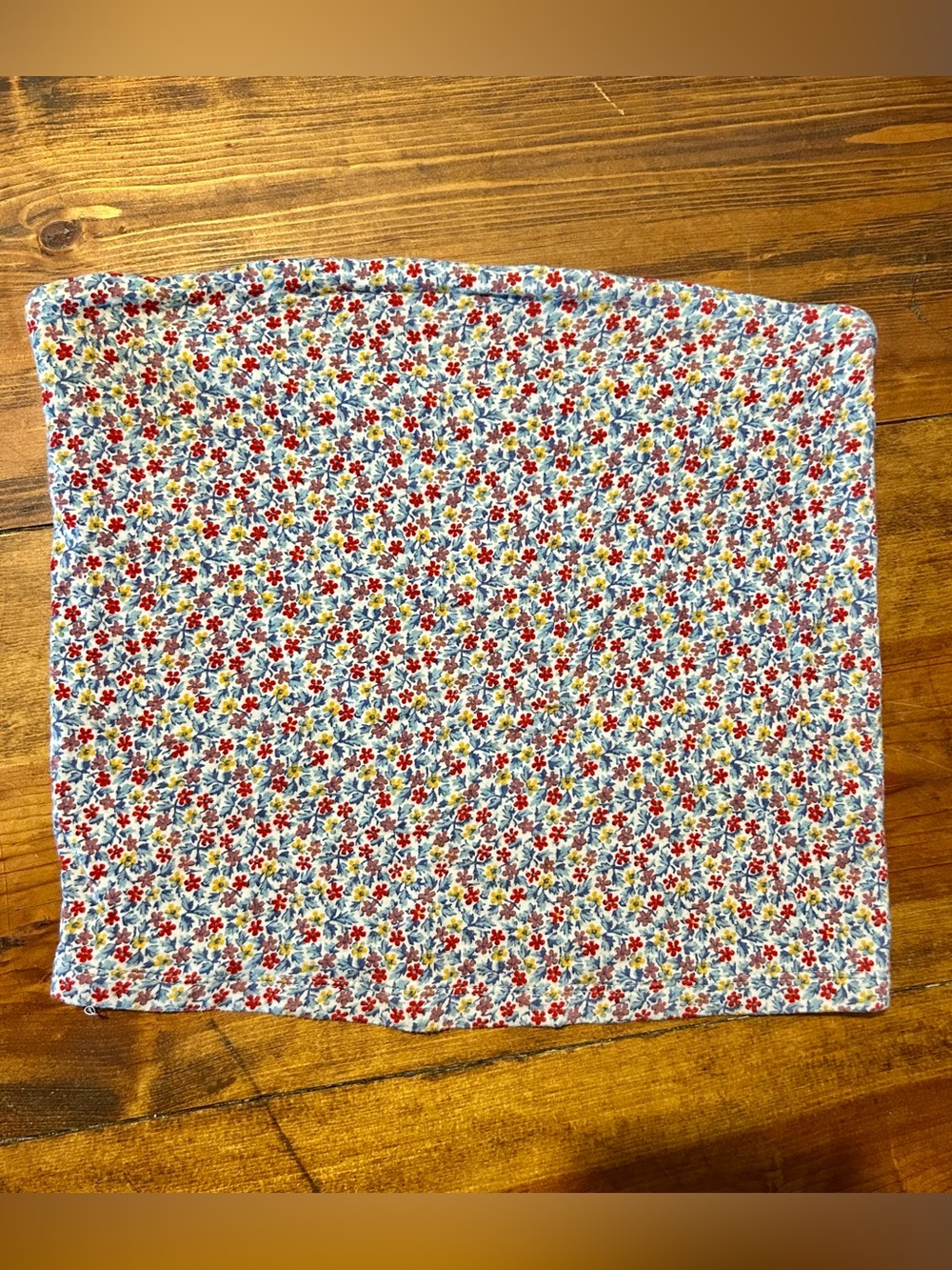 American Eagle Outfitters Floral Tube Top — Red, Blue, Yellow